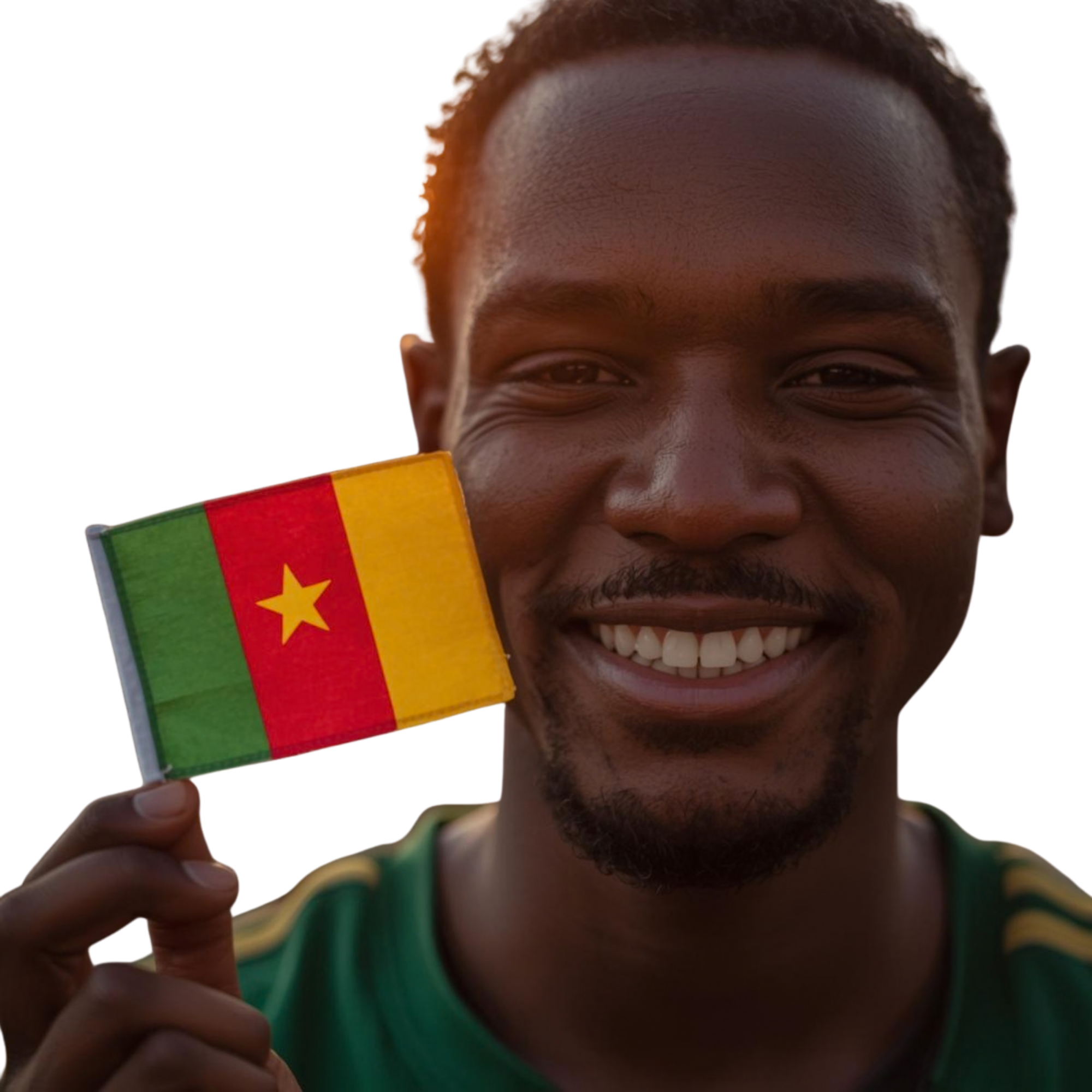 snegal youth with flag